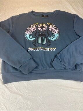 JOURNEY DON’T STOP BELIEVIN’ BLUE CREWNECK